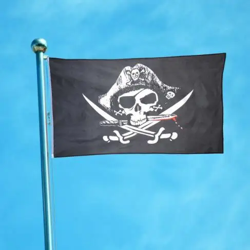 Дэдман грудь пиратский флаг трикорнер корабль Баннер Вымпел Jolly Roger Dead 3x5Ft