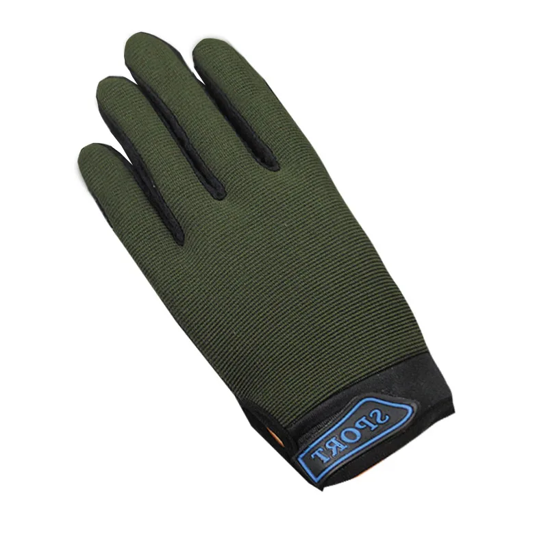 3-15 Years Old Kids Outdoor Gloves Fishing Gloves Sports Keep-Warm Gloves Thicken Camouflage Black Comfortable Children Gloves - Цвет: green
