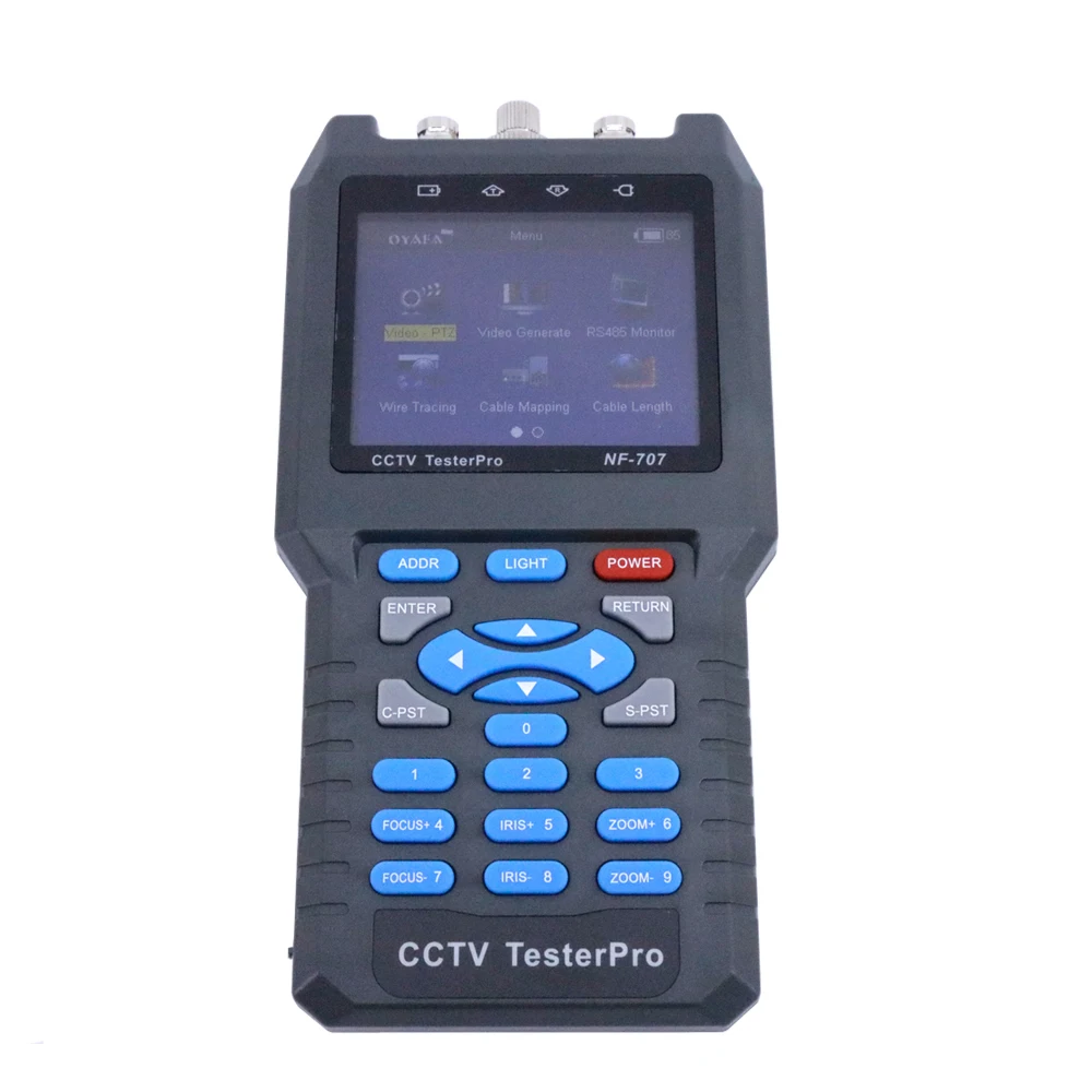 CCTV тестер NF 707 Аналоговый и CVBS сигнал кабельный трекер оптический мощность метр