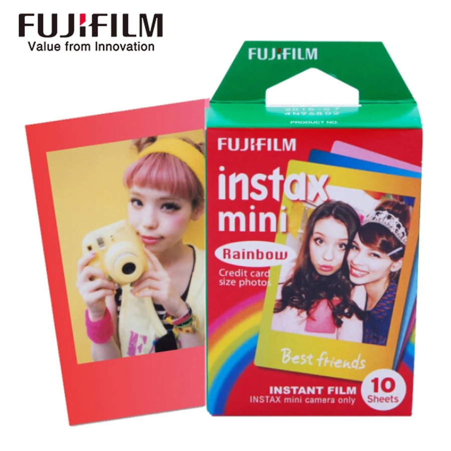 Пленка Fujifilm instax mini 20 листов пленка с белым краем + 10 мини радужного цвета для