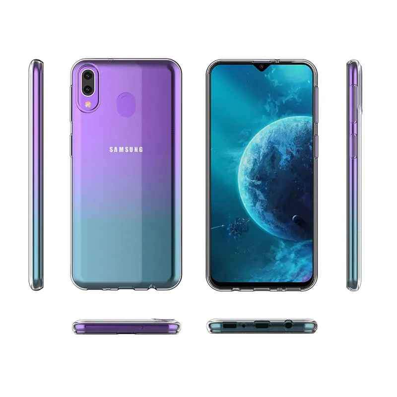 Мягкий Силиконовый ТПУ чехол для Samsung Galaxy A10 A30 A50 прозрачный противоударный чехлы