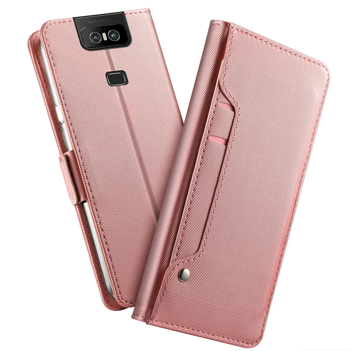 Чехол из искусственной кожи для Asus Zenfone 6 ZS630KL, зеркальный Чехол-Кошелек С Откидывающейся Крышкой для Asus 6Z Zenfone 5 ZE620KL, чехол-подставка