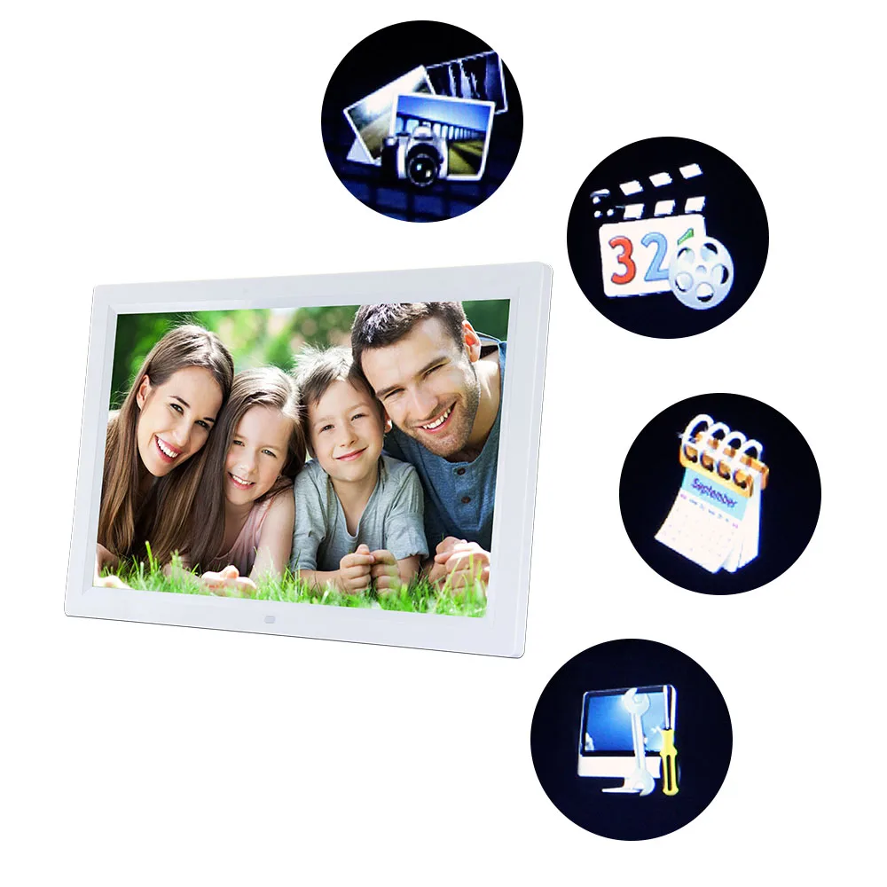17 Дюймов Full HD 1080 P Ультра Тонкий 1440x900 Digital Photo Frame многофункциональная Цифровая