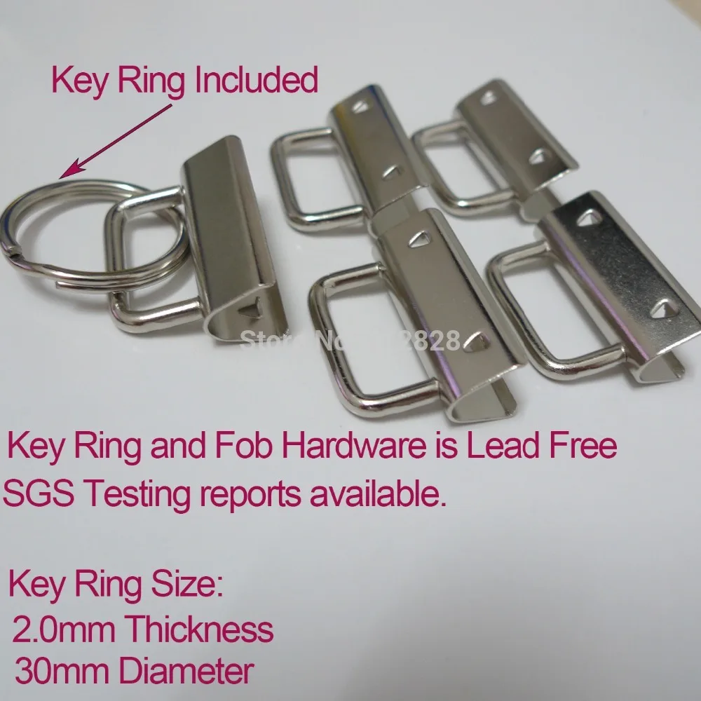 Цепочка брелок для ключей 1 дюйм 25 мм 50 комплектов|hardware ring|key ring hardwareset diy |