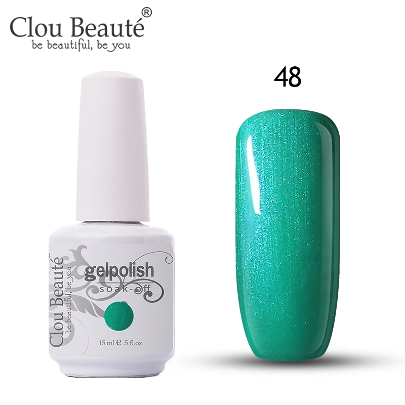 048 Гель-лак для ногтей Clou Beaute, 15 мл, 40 цветов, СВЕТОДИОДНЫЙ УФ-Гель-лак для ногтей, полуперманентный впитывающий гель, лак, эмаль, УФ-Гель-лак - Цвет: 048