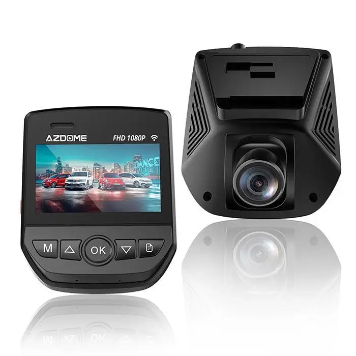 AZDOME PG02 1" Зеркало сенсорный Автомобильный видеорегистратор потоковая медиа ADAS двойной объектив камера заднего вида ночное видение 1080P рекордер для Uber