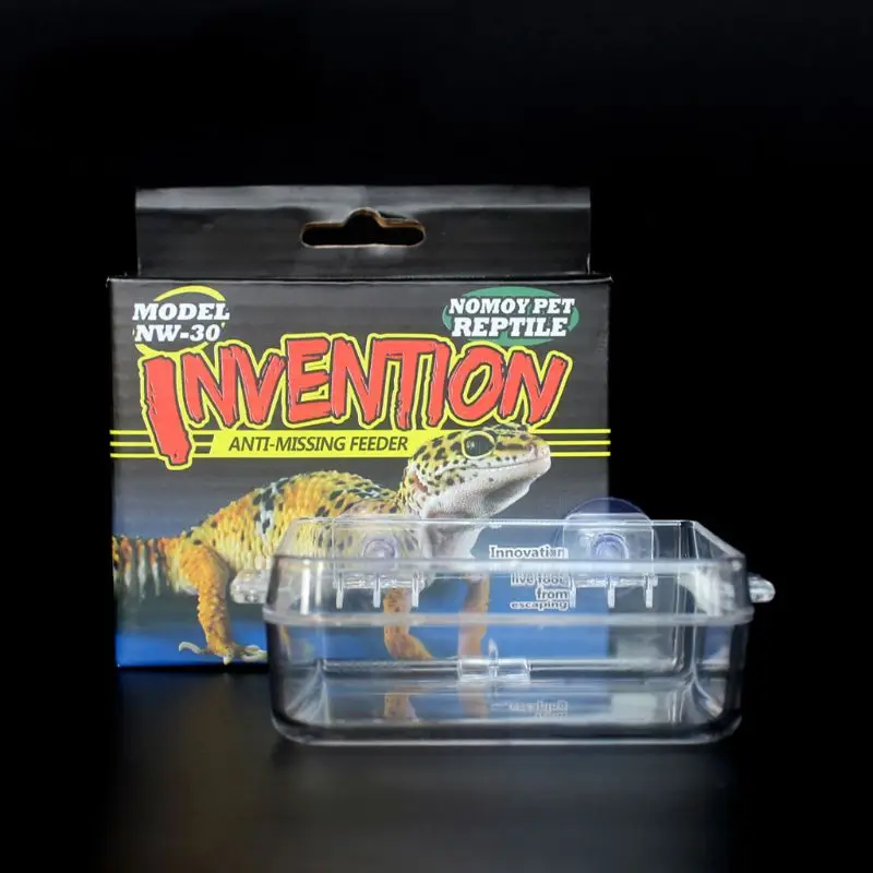 

Reptile Feeder Anti-escape Food Bowl Turtle Lizard Worm Live Food Container
