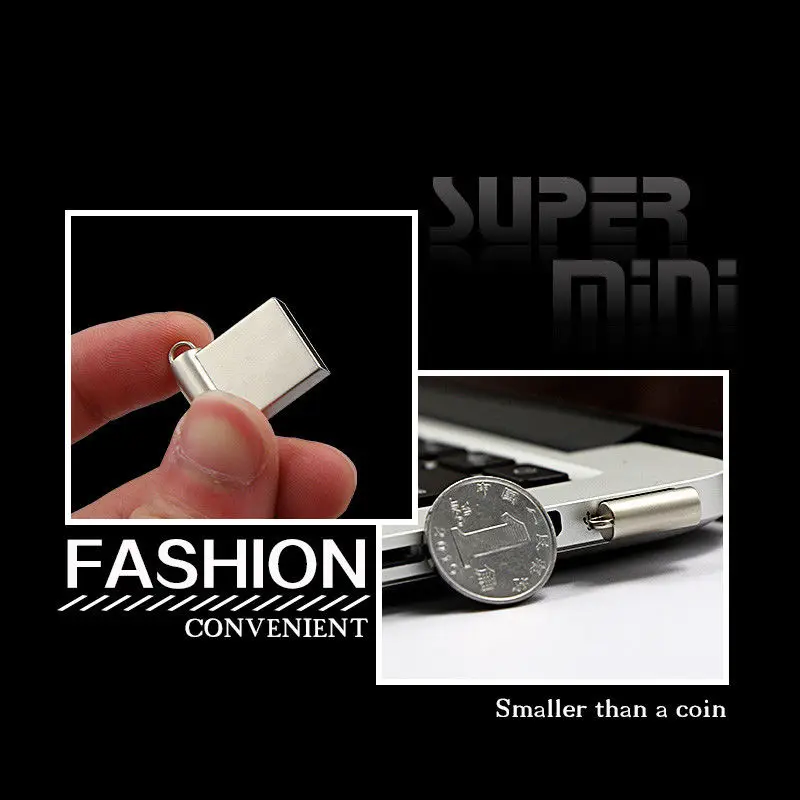 Супер мини usb 2 0 флеш накопитель металлический 32 ГБ USB флэш 64G 16 8 4 u диск карта