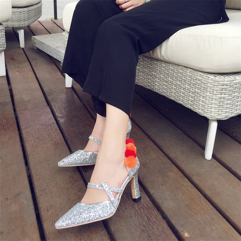 Женские туфли-лодочки FEDONAS элегантные туфли на высоком каблуке с пряжкой и острым