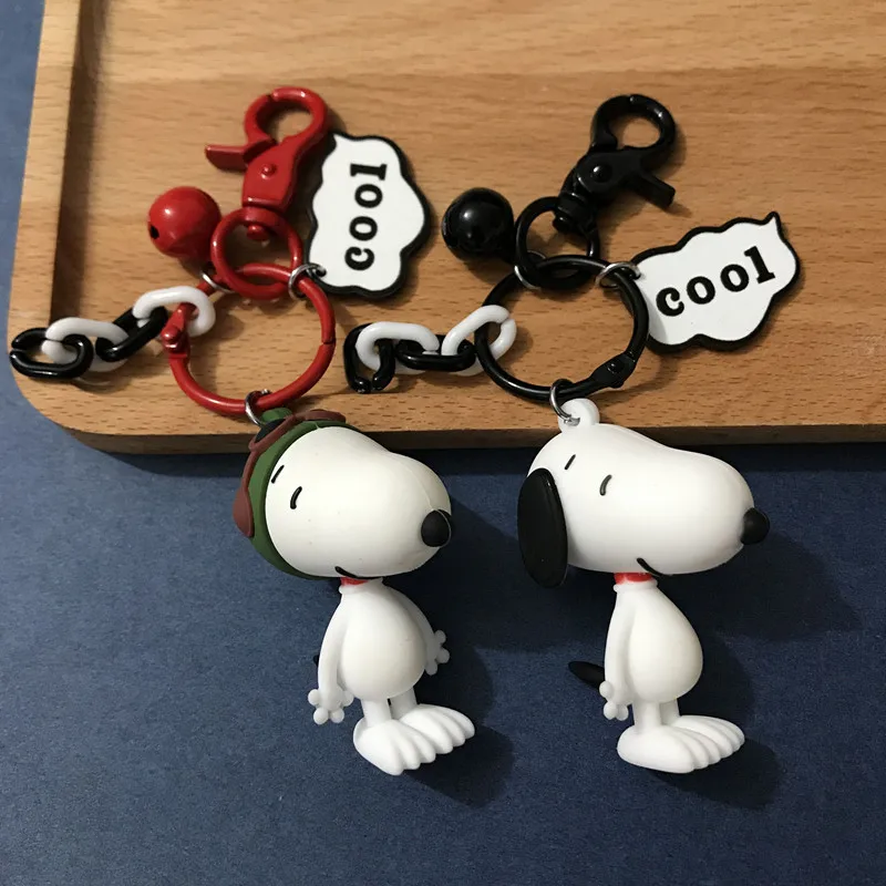 Super Cute Cartoon Doll Peanuts Dog keychain Earphone Case Silicone Cover For Apple Airpods Headphone Charging Box Accessories | Украшения