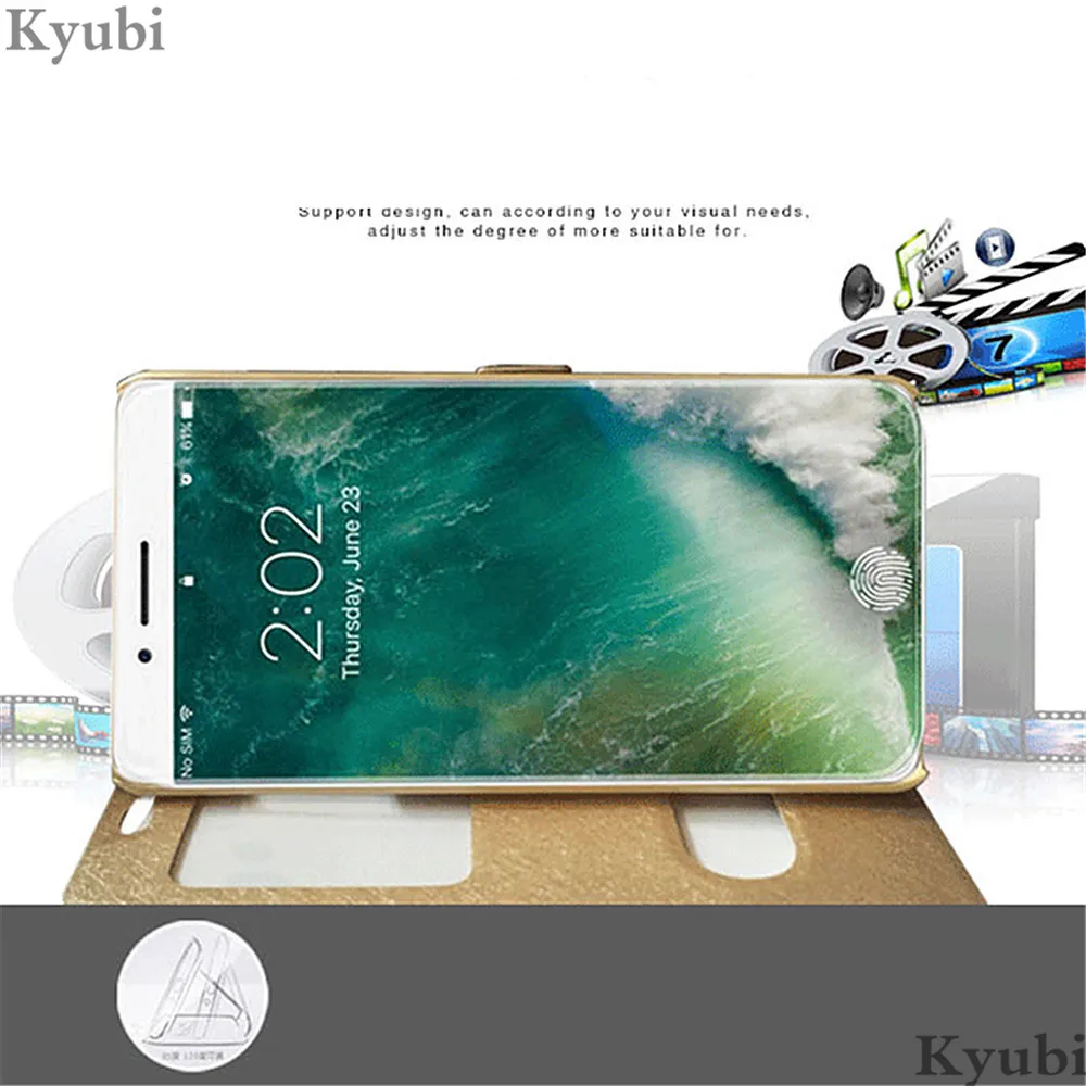 Флип-кожаный чехол с окошком для huawei y3 y5 y6 ll, чехол с подставкой и держателем для huawei y6 y7 prime pro y5 y9, чехол etui