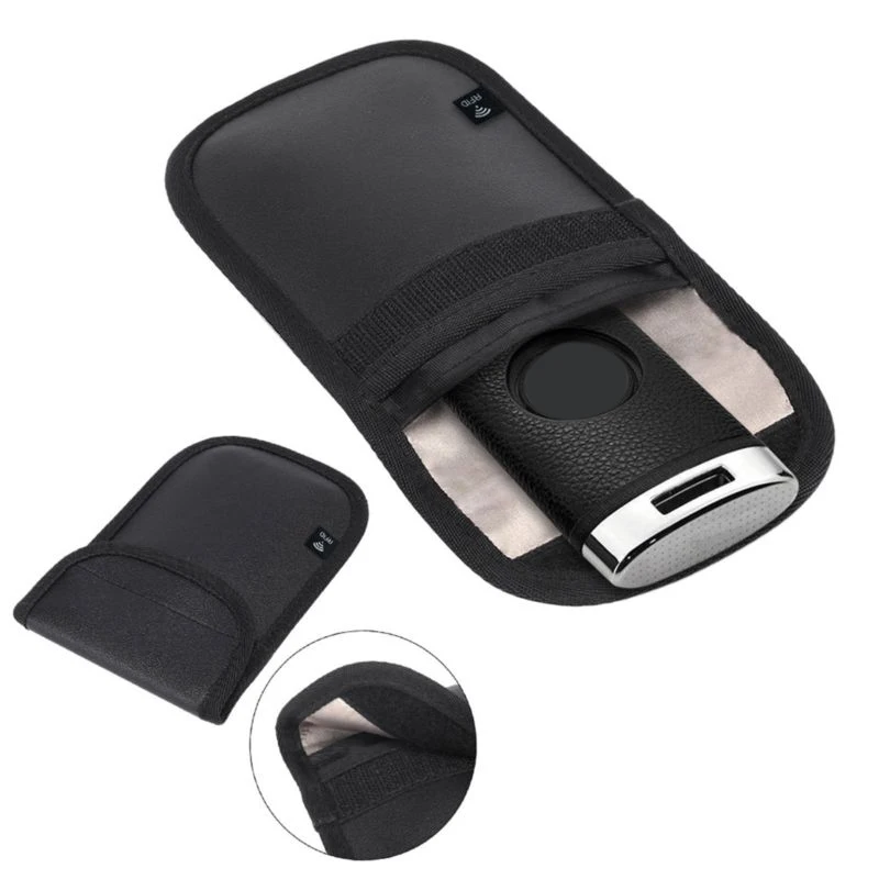 

2* Uanti-theft Faraday Cage Fob RFID Signal Blocking Pouch Bag Shield Durable