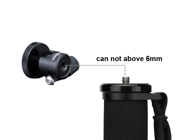 Мини-штатив с шаровой головкой dslr; 360 градусов камера монитор штатив; Видео 1/4 шаровая Головка из алюминиевого сплава go pro 4; Горячий башмак телефонные головки