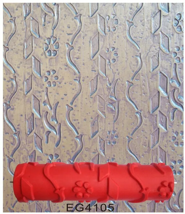 10 дюймов краска резиновый ролик с узором инструменты для настенная живопись без