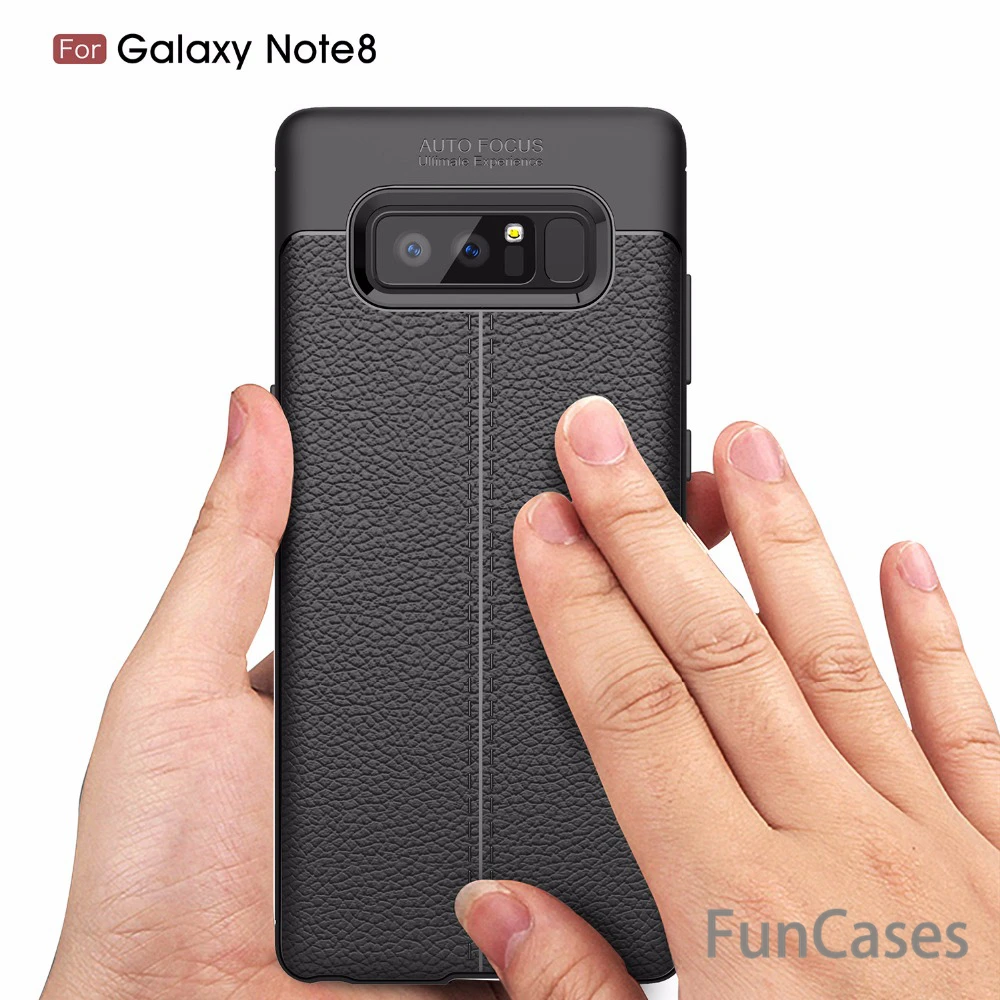 Для samsung Galaxy Note 8 чехол Роскошные ультра-тонкие и мягкие ТПУ кожа телефон чехлы для