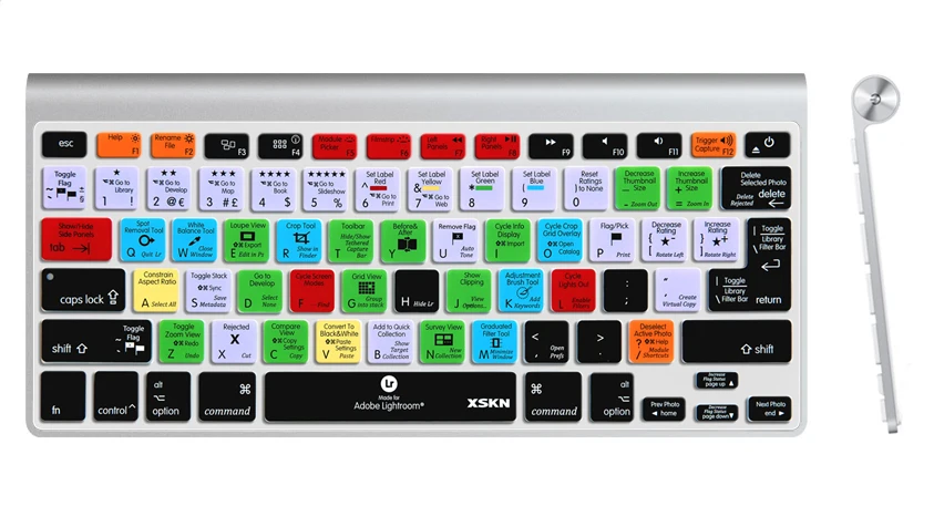 XSKN для беспроводной клавиатуры Apple, для Apple, для Apple, Премиум Pro CC, силиконовый ярлык, покрытие для клавиатуры/Bluetooth, Волшебная клавиатура