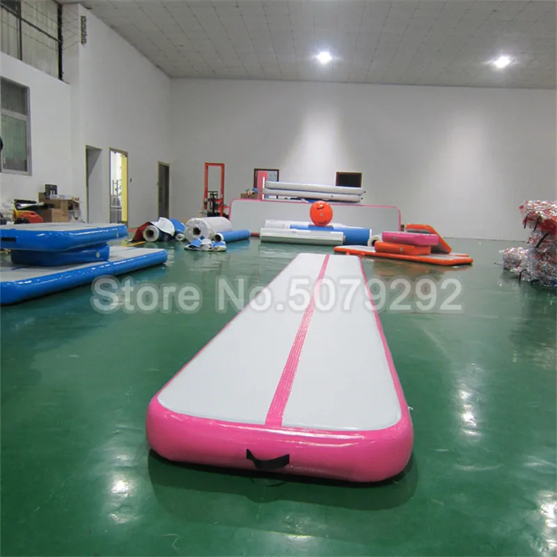Цена Гимнастический надувной воздушный трек, Австралия, 6 м/7 м/8 м, DWF гимнастический пол для домашнего использования, заводская цена, надувной воз...