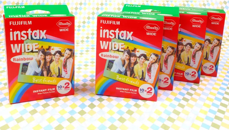 Оригинальная пленка Fujifilm Instax Rainbow 60 листов фотобумага для камеры Fuji Instant Polaroid 300 /