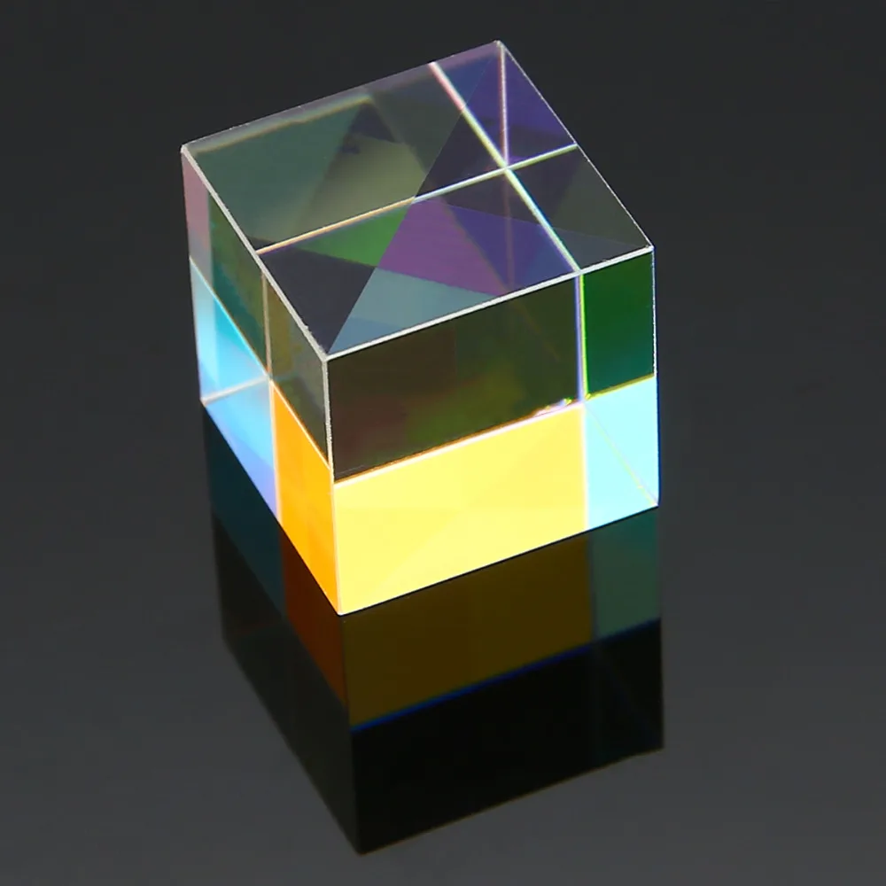 15 мм дефектный крест дихроическая Призма комбинер сплиттер X-cube стеклянная призма образовательные Обучающие инструменты исследовательские украшения Призма