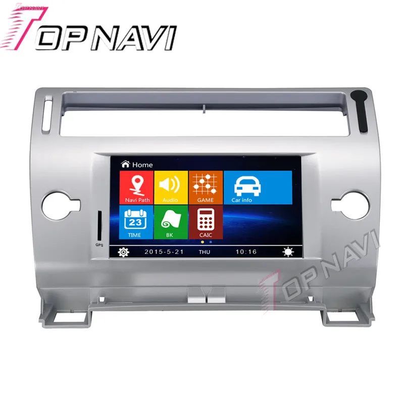 7 дюймовый автомобильный DVD плеер Topnavi GPS для Citroen C4 автомобильное радио