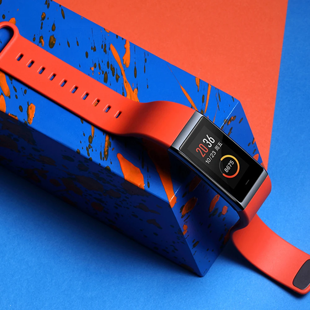 Фитнес-браслет Amazfit Cor, 1,23 дюймов, ips цветной экран, смарт-браслет, 5 АТМ, водонепроницаемый монитор сердечного ритма, английская версия