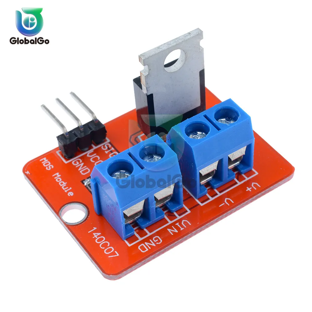 IRF520 MOSFET 0 24 в топ Mosfet Кнопка драйвер MOS модуль для Arduino MCU ARM Raspberry pi PWM затемняющий