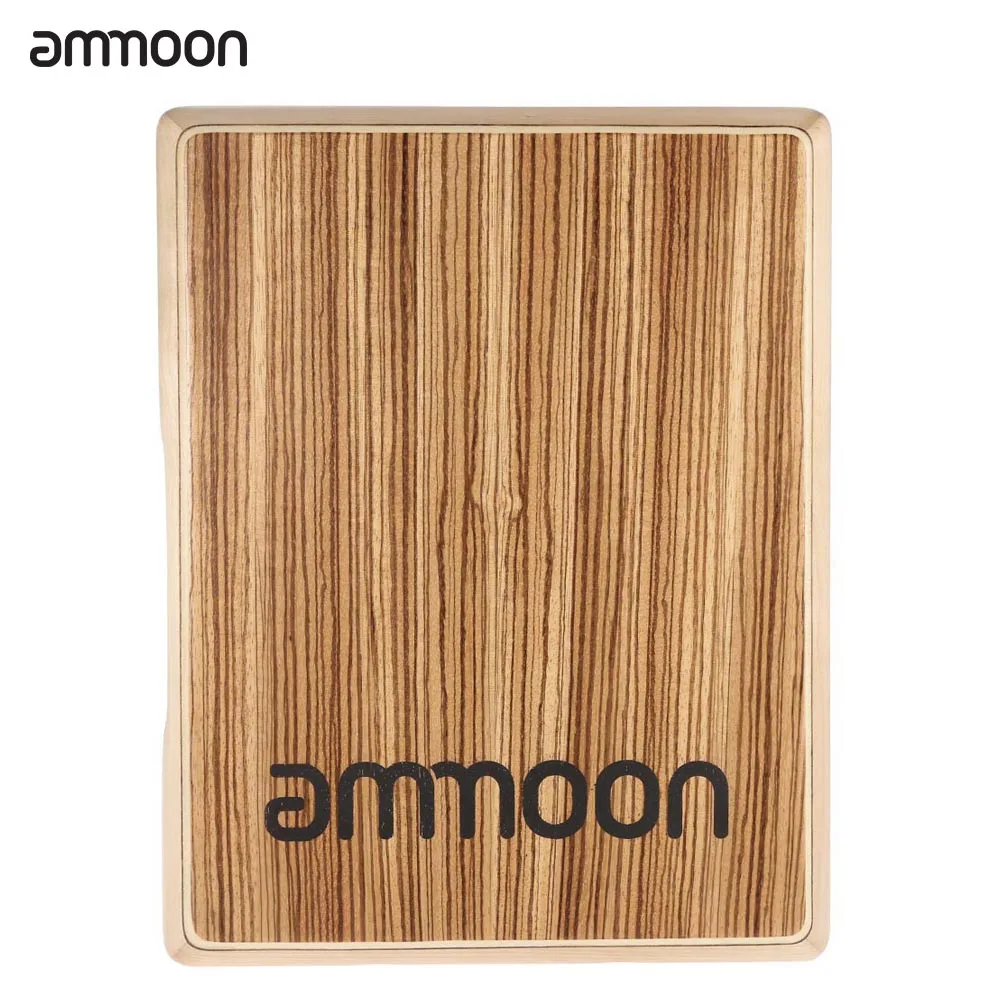 Компактный дорожный барабан ammoon Cajon с плоской ручкой Деревянный инструмент для