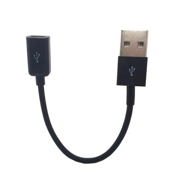 Черный Удлинительный кабель с разъемом USB 2 0 папа на Micro Тип B 5pin мама 10 см|cable terminal
