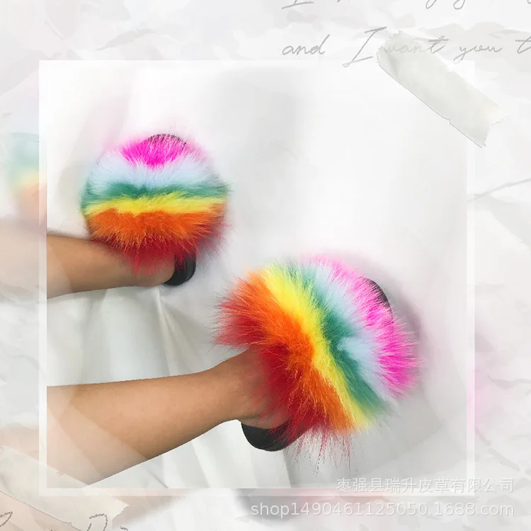 Real Fox Slippers Kids Winter Fur Home Slides Girl Flop Flips Raccoon Fluffy Cute Flats Beach Summer Children Boys shoes
Real Fox Slippers Kids Winter Fur Home Slides Girl Flop Flips Raccoon Fluffy Cute Flats Beach Summer Children Boys shoes