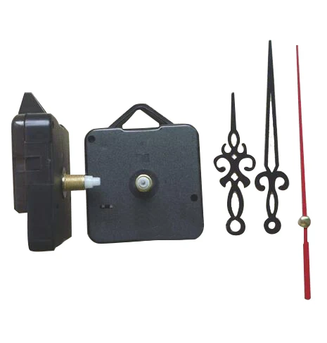 3 years warranty 1 set Vintage Quartz Clock Mechanism Movement Repair Replacing Part Kit DIY Tool Mute Black Hollow Hands