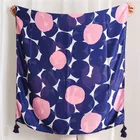 Шарф женский, с принтом в крупный горошек, 180x100 см