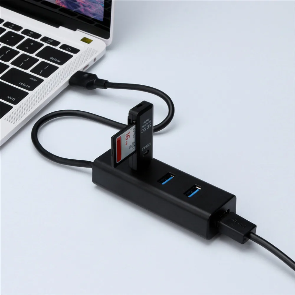 2019 новый модный Суперскоростной USB 3 0 4 портовый концентратор кабель с порт