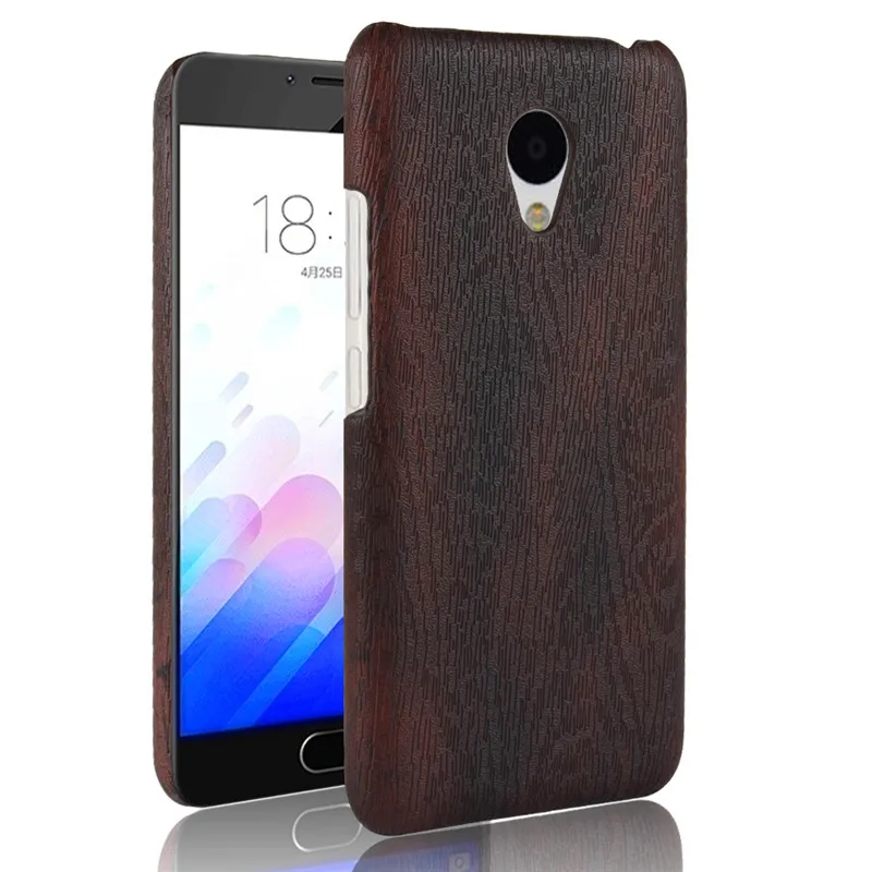 Чехол Suli из кожи для Meizu M3 Mini жесткий чехол с текстурой древесины M 3 Meilan3 рамкой