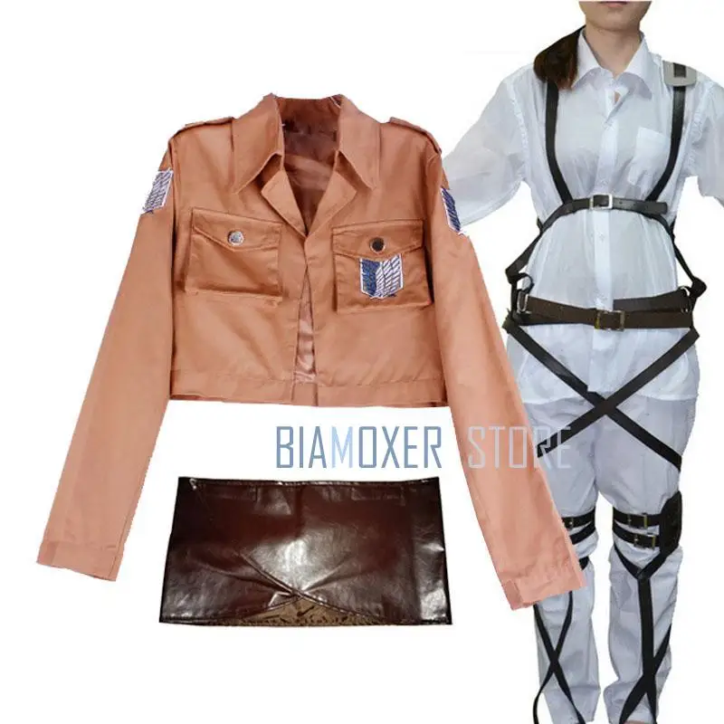 Обувь для косплея по аниме атака на Титанов Косплэй (Shingeki no Kyojin) Мисака Аккерман