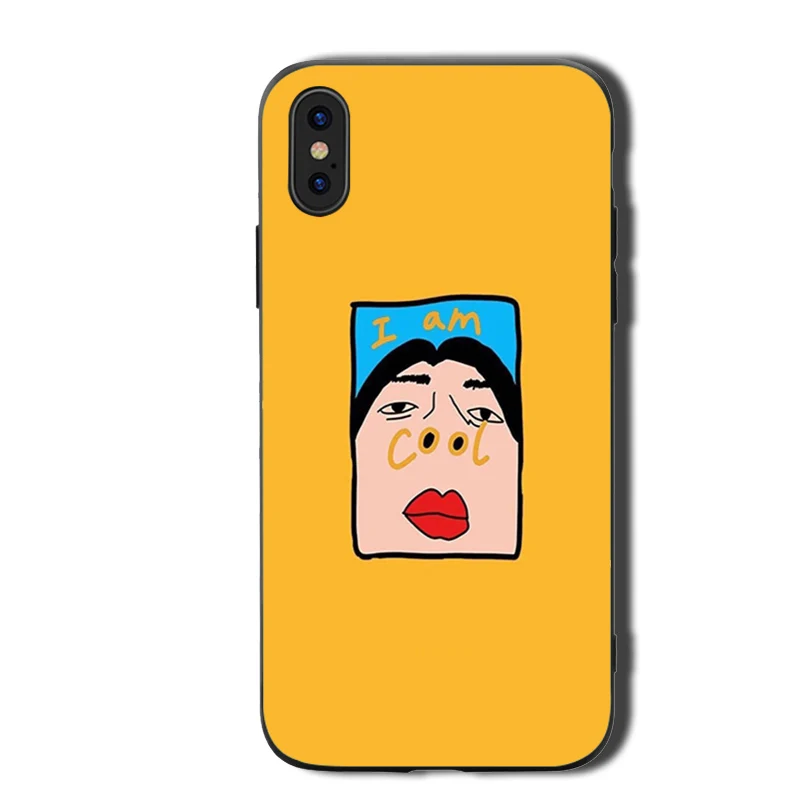 Чехлы для телефонов I am cool чехлы iphone X XR XS MAX 6 S 7 8 Plus ТПУ 5SE | Мобильные телефоны и