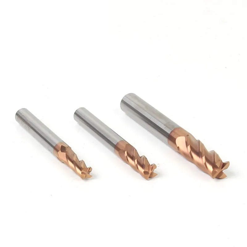 1 шт. 4 флейты мм 20 50L 100L прямой хвостовик HRC55 фреза для CNC мельница карбидная