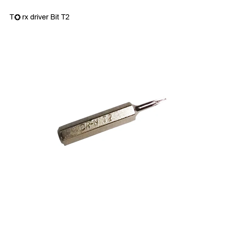 Отвертка Micro Mini T2 Torx 28 мм для 1/8 дюйма (4 мм) Мини отвертки с шестигранным
