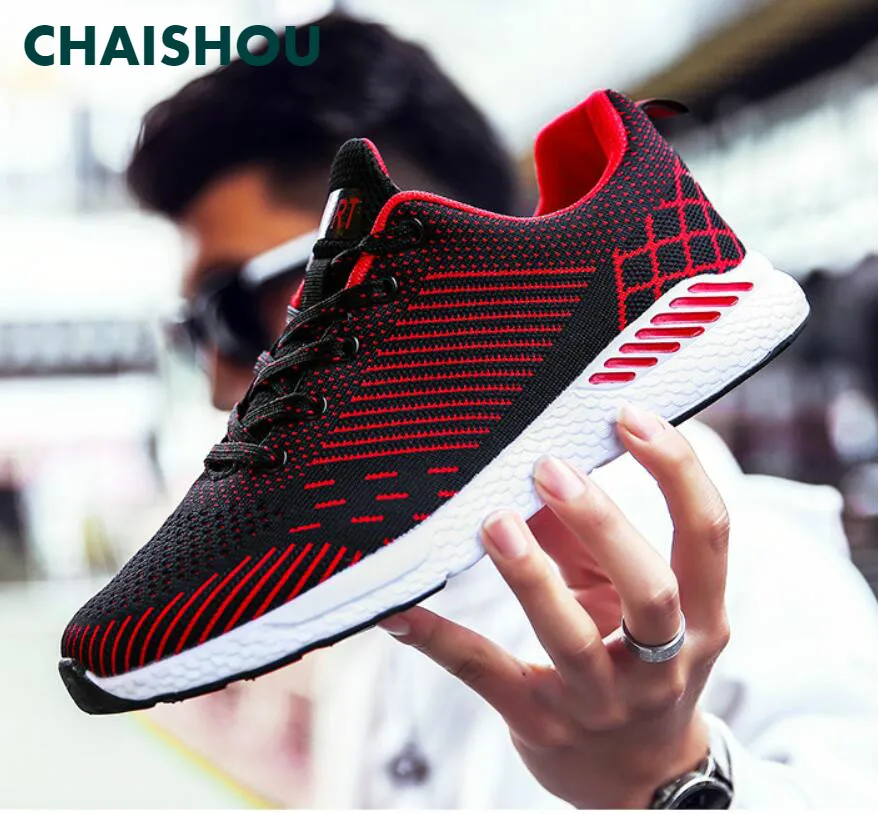 Designer shoes men 2019 new Flying woven mesh Breathable lace-up Unisex couple casual flat Sneakers zapatos de hombre CS-128 | Обувь