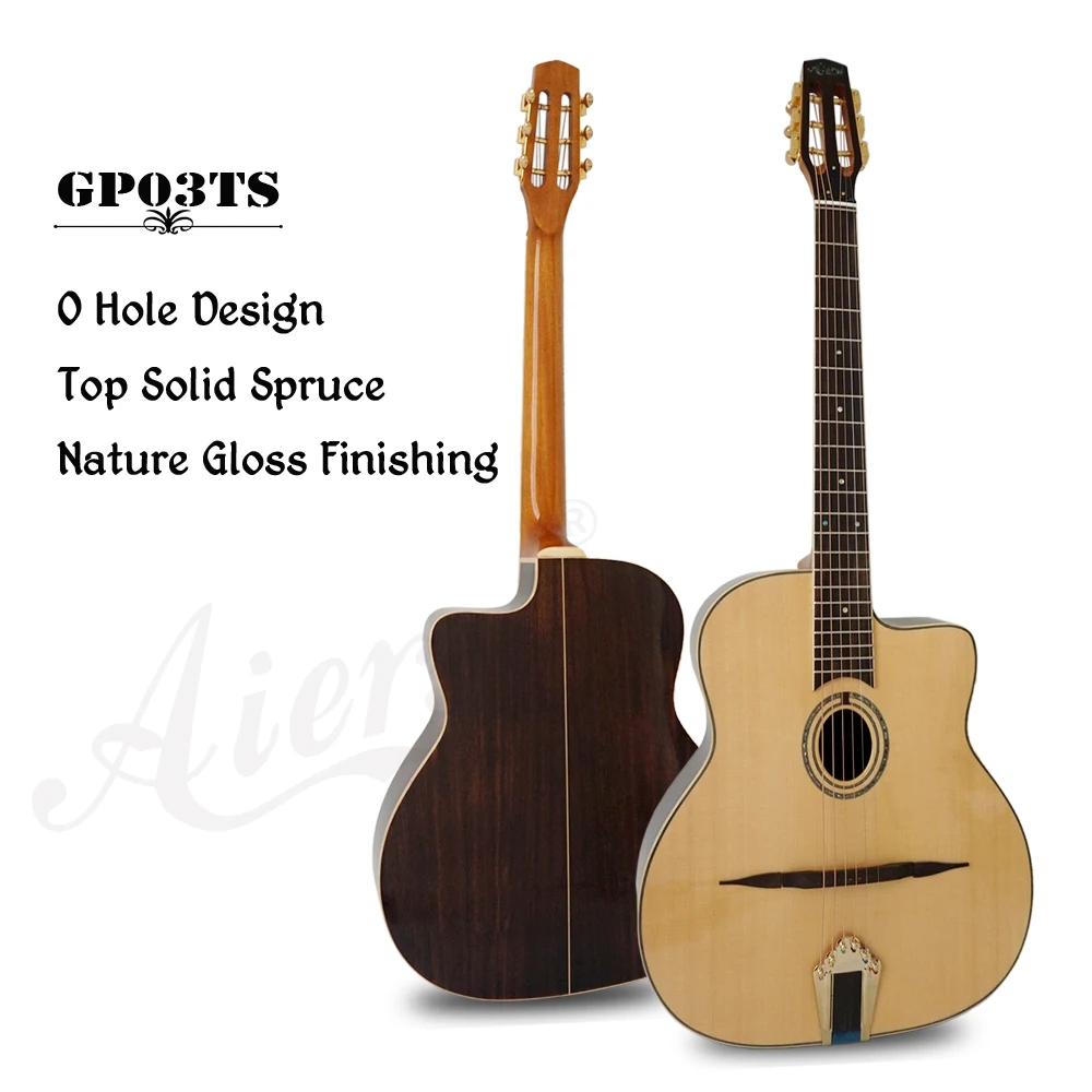 Aiersi бренд Petit Bouche Maccaferri Selmer Manouche Django акустическая Цыганская джазовая гитара