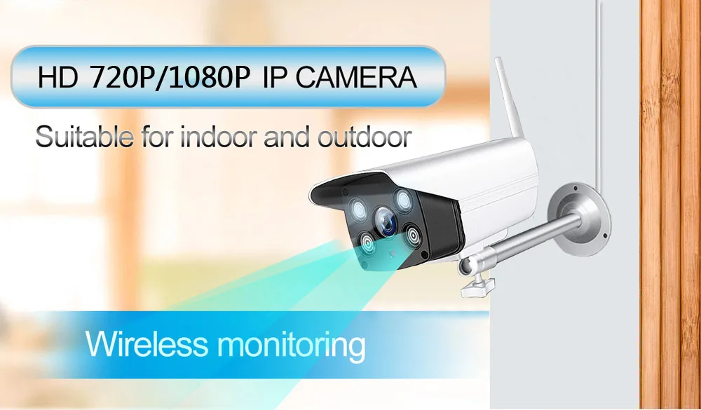 1080P 720P уличная Wifi ip-камера, цветная камера ночного видения для обнаружения движения, цилиндрическая камера видеонаблюдения, двухсторонняя аудио