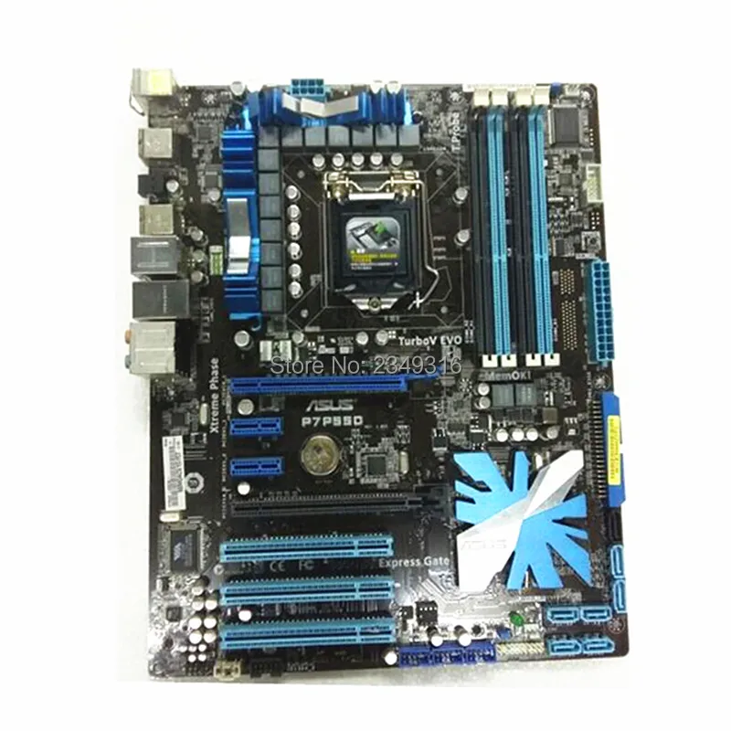 Для Asus P7P55D настольная материнская плата H55 розетка LGA 1156 i3 i5 i7 DDR3 16G ATX оригинальная подержанная материнская плата на продажу