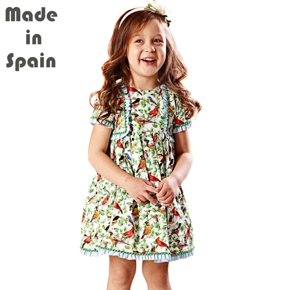 i-lollipop Luxury Flower Girl Dresses Children Clothes Kids Dress Spring Birdland Summer | Детская одежда и обувь