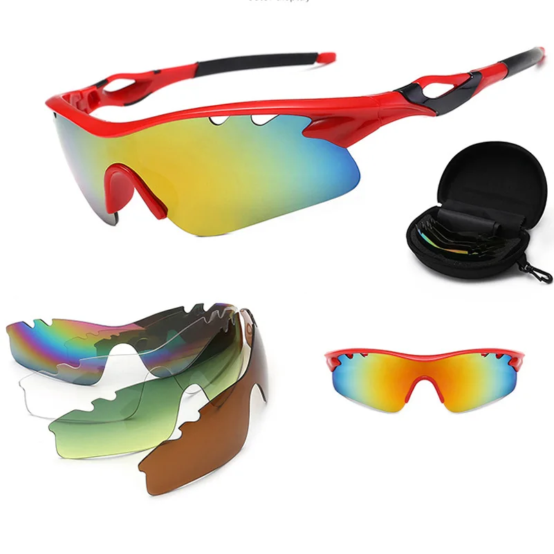 Поляризованные велосипедные солнцезащитные очки для спорта на открытом воздухе