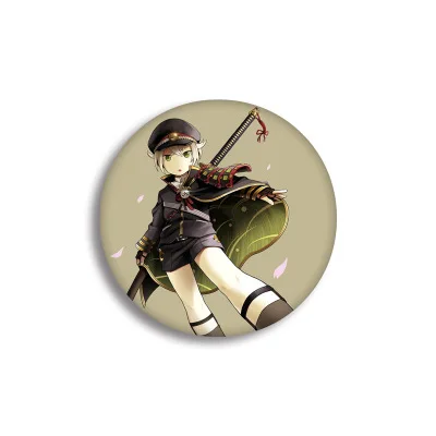 12 видов Touken Ranbu онлайн фигурка модель брошь заколки круглые Жесть значок для