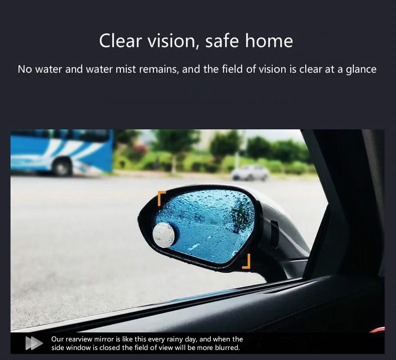 Высокое качество 2 шт. Автомобильное зеркало заднего вида водонепроницаемое и