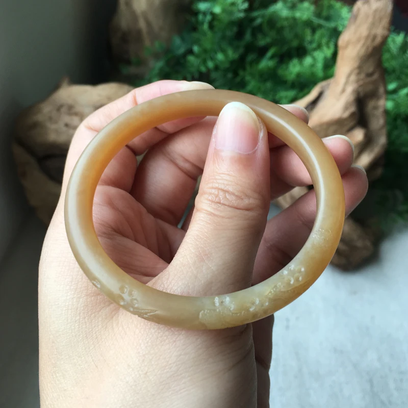 H1 # hitian нефритовый браслет с конфетами полный Красного сахара тонкие полоски