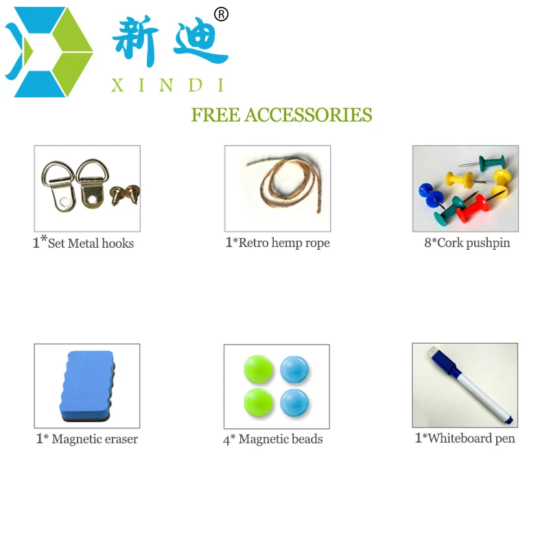 XINDI сообщение пробковая доска деревянная рамка доски для рисования комбинация