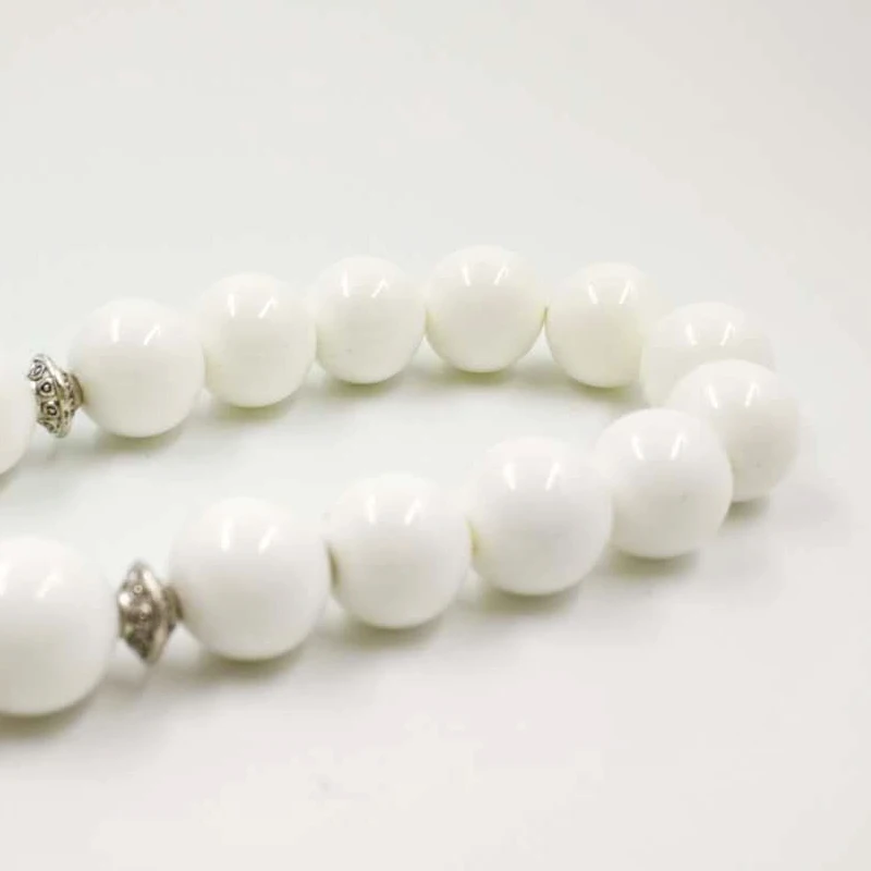 2019 новый чистый белый корпус Tasbih подарок на 8 марта браслеты для женщин четкие