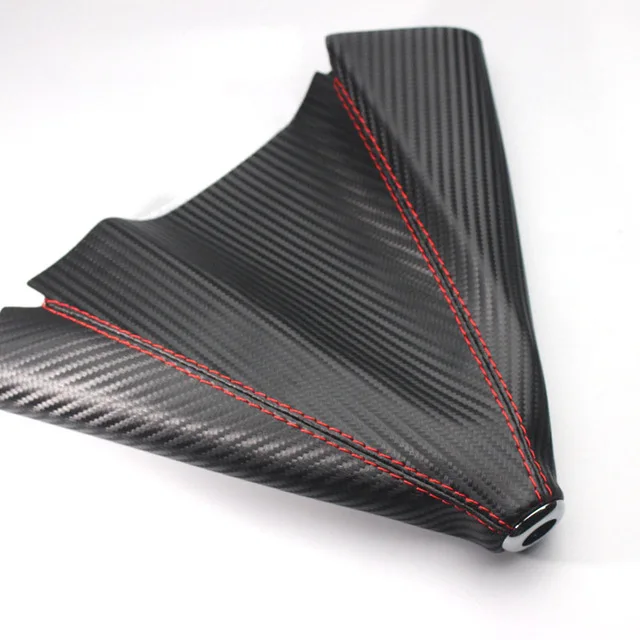 Atreus 1X ручка переключения передач Пылезащитная Крышка для Renault Duster Logan Captur Clio Chevrolet Cruze Aveo Captiva Lacetti аксессуары - Название цвета: Carbon fiber leather