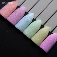 6colors nailmad pastel nail glitter set nail art glitter powder dust ultra fine glitters mix